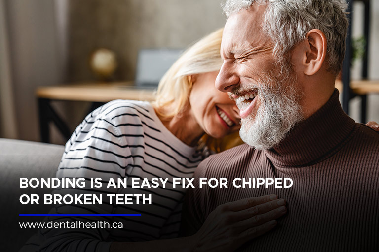 Bonding is an easy fix for chipped or broken teeth