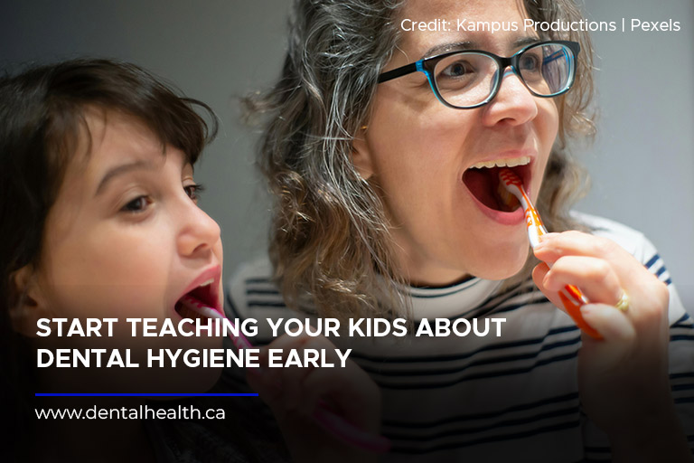Start teaching your kids about dental hygiene early