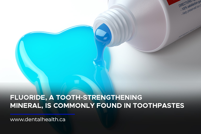 Fluoride, a tooth-strengthening mineral, is commonly found in toothpastes