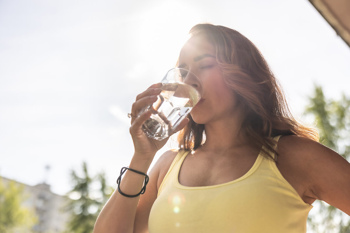 Regularly drink water to naturally clean your mouth and remove debris